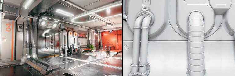 New Release on Marketplace: Sci-Fi Hallway